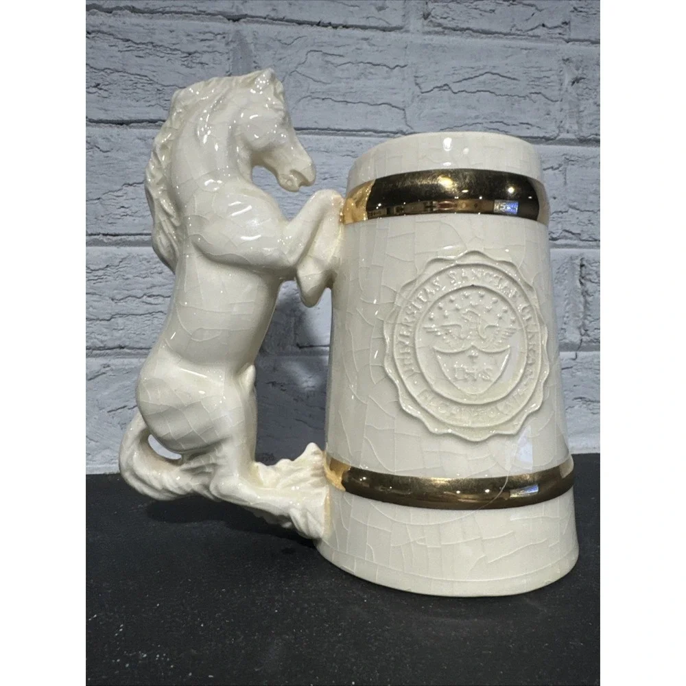 Vintage USC University Southern California Beer Stein Mug Trojan Horse Westdale